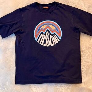Missoni - Logo-Embroidered Cotton-Jersey T-Shirt - Blue